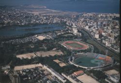 Heiwadai Sports Ground & Ohori Park, Fukuoka Aerial View Postcard