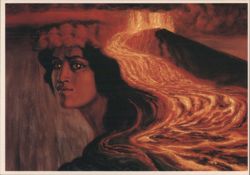 Pele, Goddess of Volcanoes, by Herb Kawainui Kane Postcard