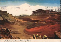 Haleakala Crater, Island of Maui, HI - Looking Across Crater Postcard