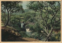 Seven Sacred Pools Waterfalls, Hana Coast, Maui HI Postcard
