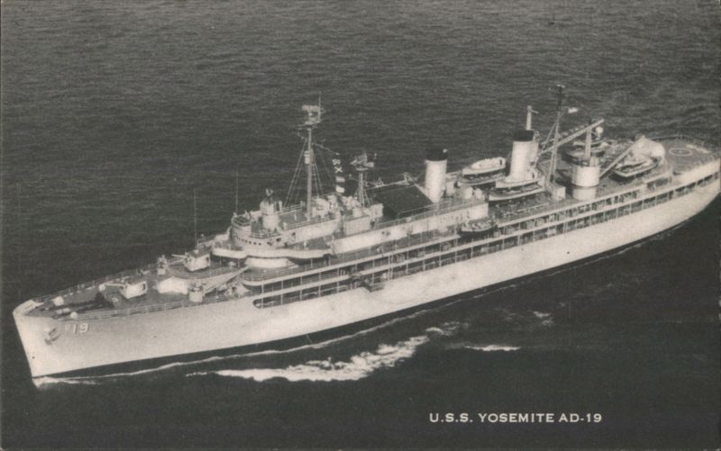 U.S.S. YOSEMITE AD-19, U.S. Atlantic Fleet Newport Rhode Island