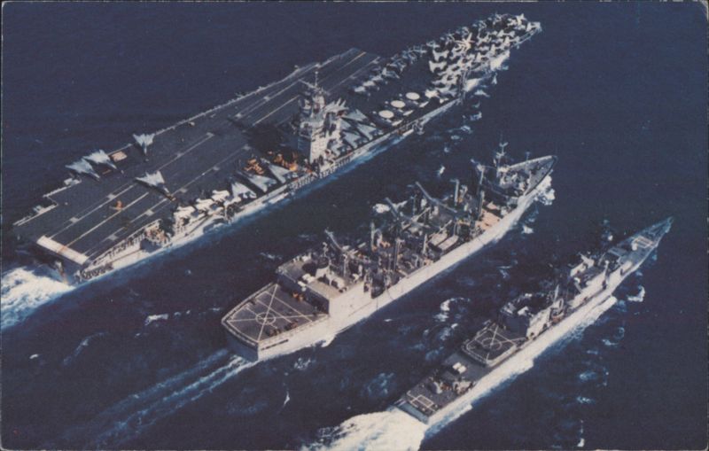 USS Enterprise CVN-65 Aircraft Carrier & Escorts Ships