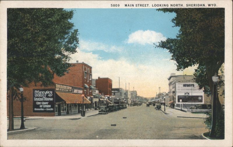 Main Street Looking North, Sheridan, Wyoming
