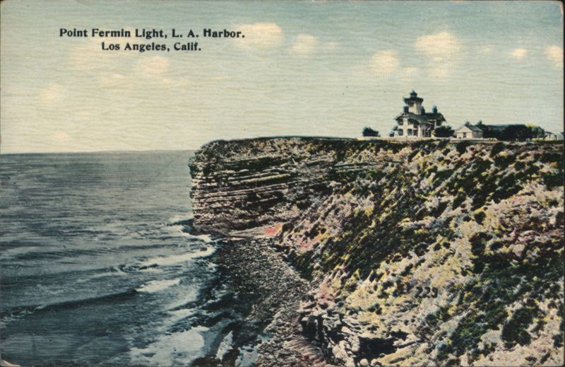 Point Fermin Light, L. A. Harbor, Los Angeles, CA California
