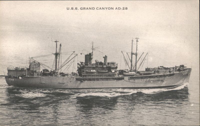 U.S.S. GRAND CANYON AD-28 Newport RI Narragansett Bay Rhode Island