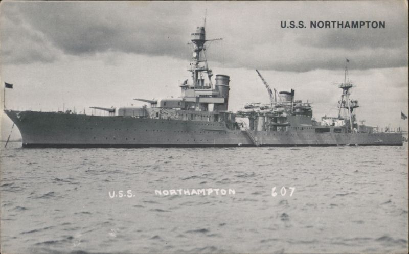 U.S.S. NORTHAMPTON Cruiser Ship 607 Ships