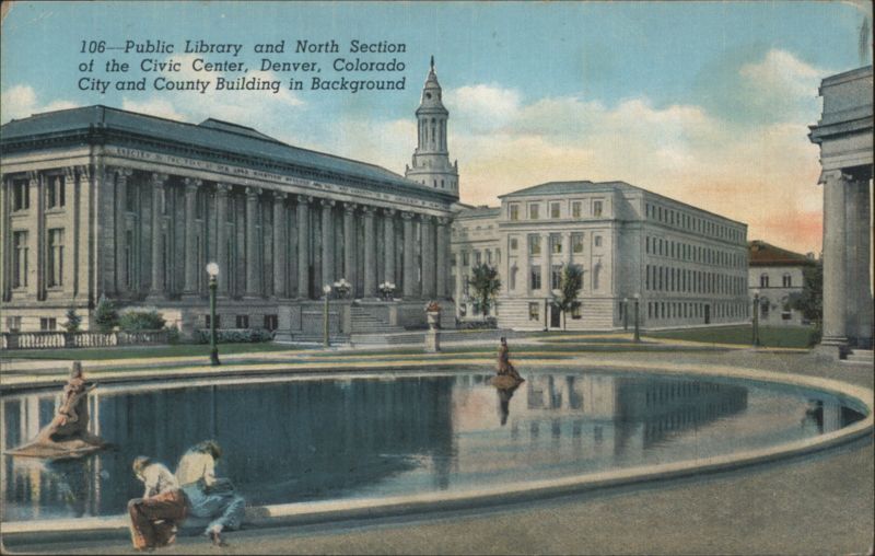 Public Library and North Section of the Civic Center Denver Colorado