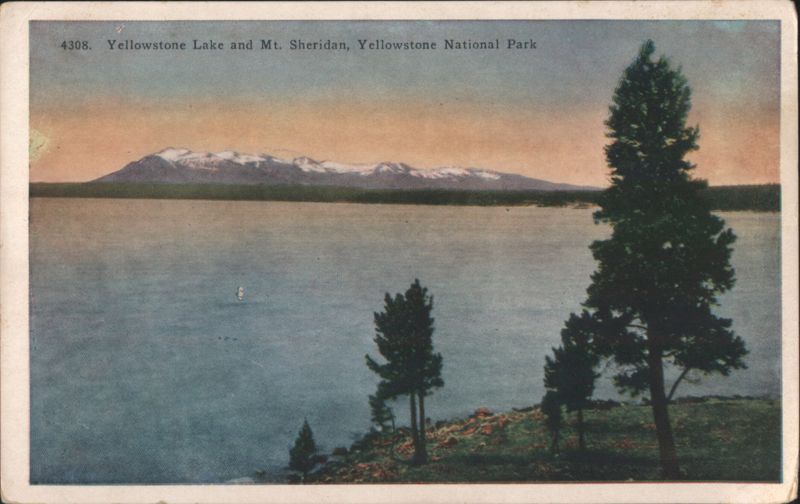 Yellowstone Lake and Mt. Sheridan, Yellowstone National Park