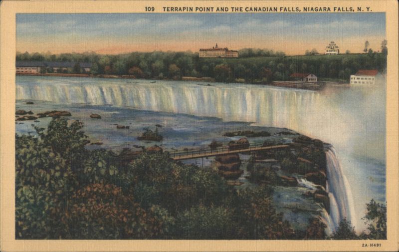 Terrapin Point & Canadian Falls, Niagara Falls New York