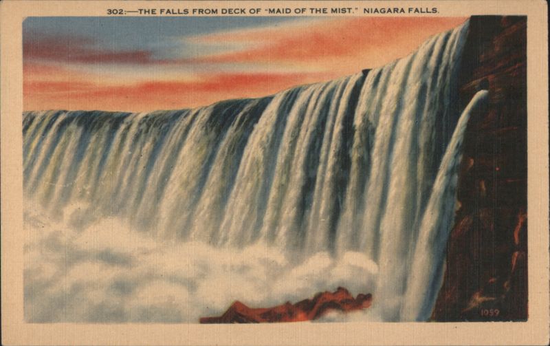 The Falls from Deck of Maid of the Mist, Niagara Falls New York