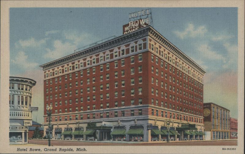 Hotel Rowe, Grand Rapids, Mich. Michigan