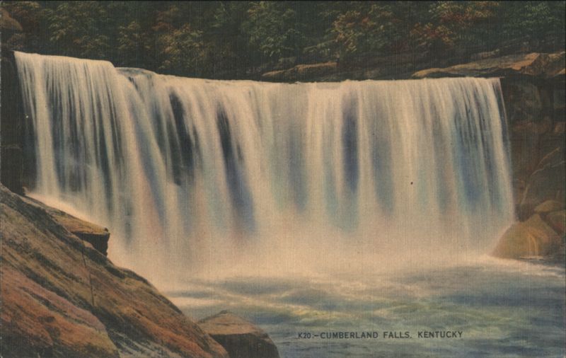 Cumberland Falls, KY - 68 ft. High Moonbow Waterfall Kentucky