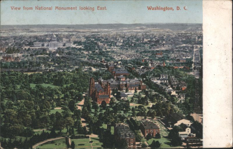 View from National Monument looking East Washington District of Columbia