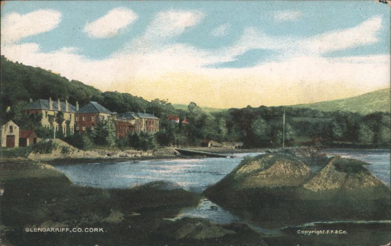 Glengarriff, Co. Cork - Waterfront Buildings & Hills Ireland