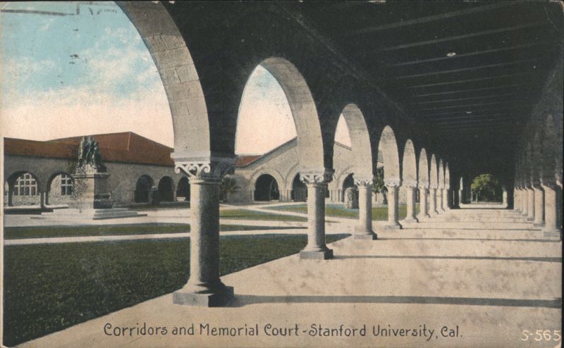 Corridors and Memorial Court - Stanford University California