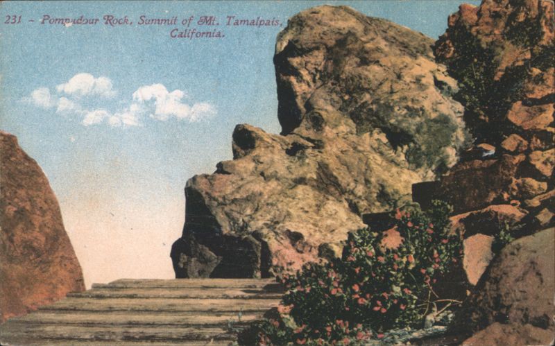 Pompadour Rock, Summit of Mt. Tamalpais California