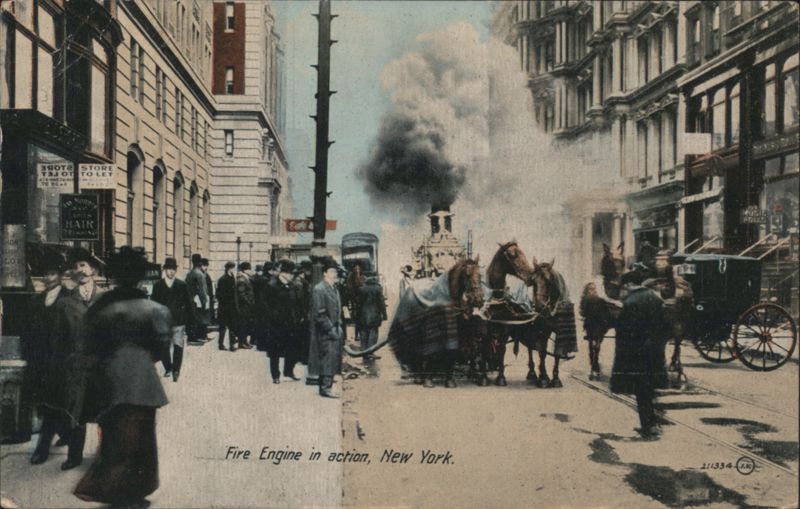 Fire Engine in action, New York
