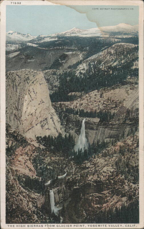 High Sierras from Glacier Point, Yosemite Valley, CA California