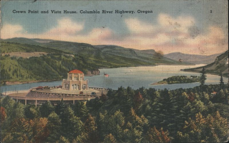 Crown Point & Vista House, Columbia River Highway, OR Oregon
