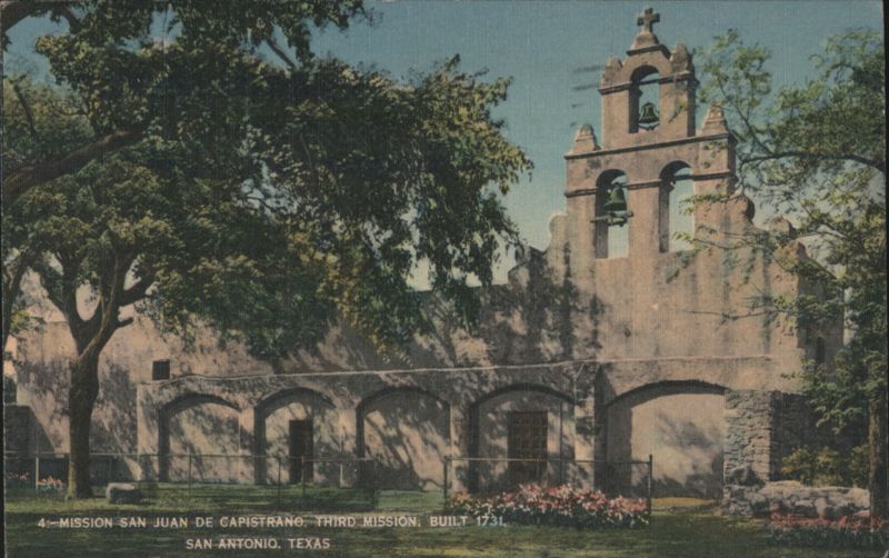 Mission San Juan de Capistrano, Third Mission, Built 1731 San Antonio Texas