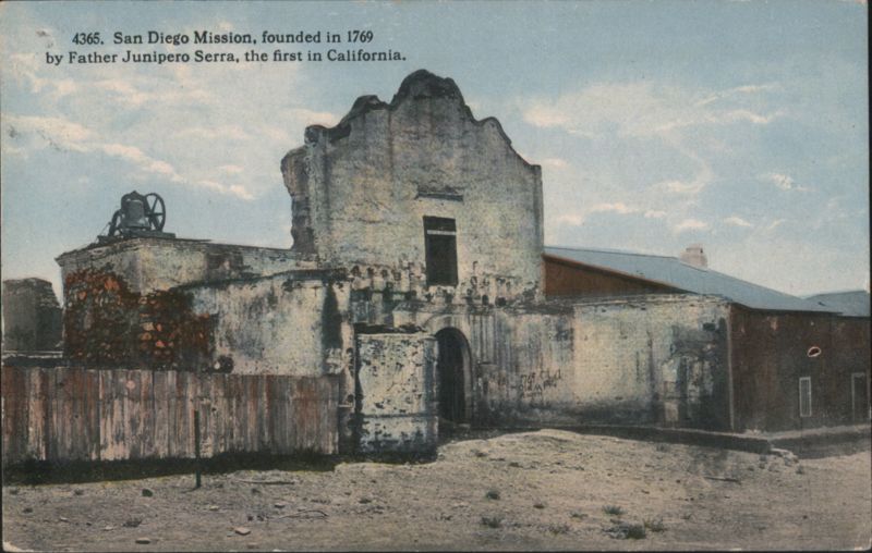 San Diego Mission, founded 1769 by Father Junipero Serra California