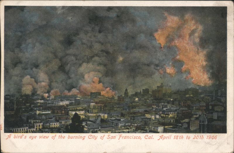 Burning San Francisco, April 18-20, 1906 California