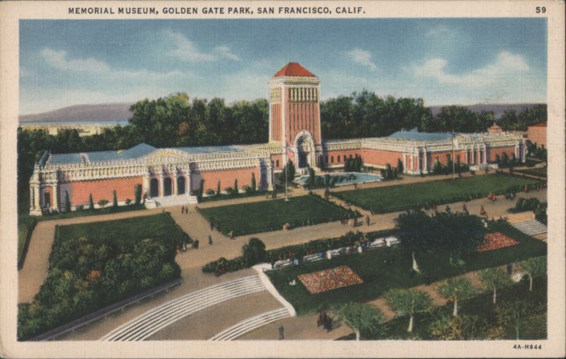 Memorial Museum, Golden Gate Park, San Francisco California