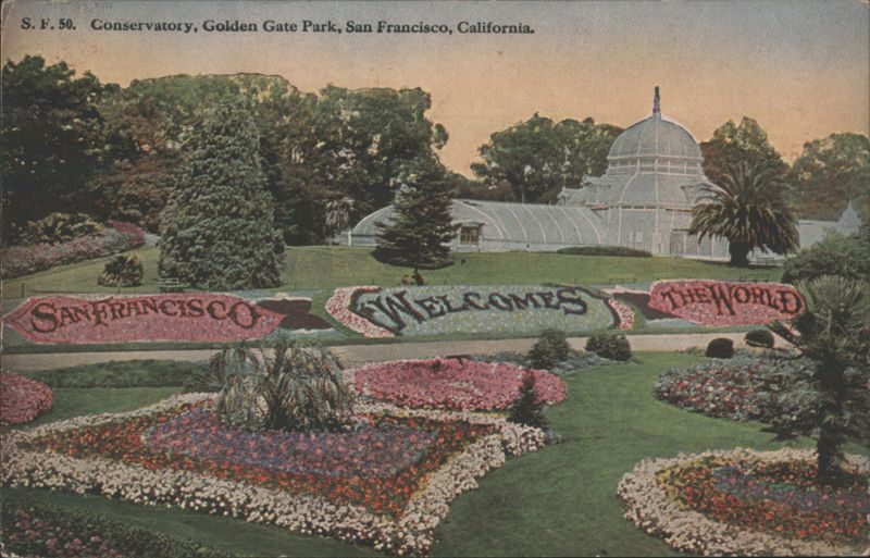 Conservatory, Golden Gate Park, Floral Displays San Francisco California