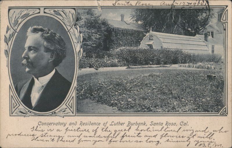 Luther Burbank, Conservatory & Residence, Santa Rosa, CA California