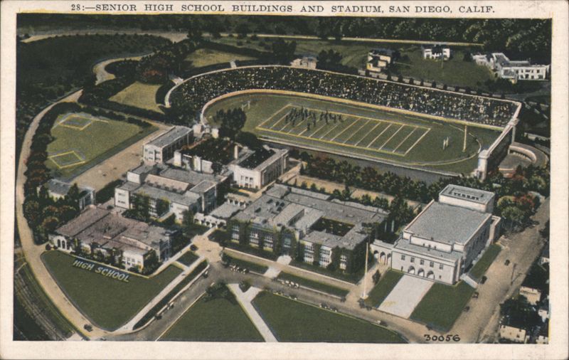 Senior High School Buildings and Stadium, San Diego, Calif. California