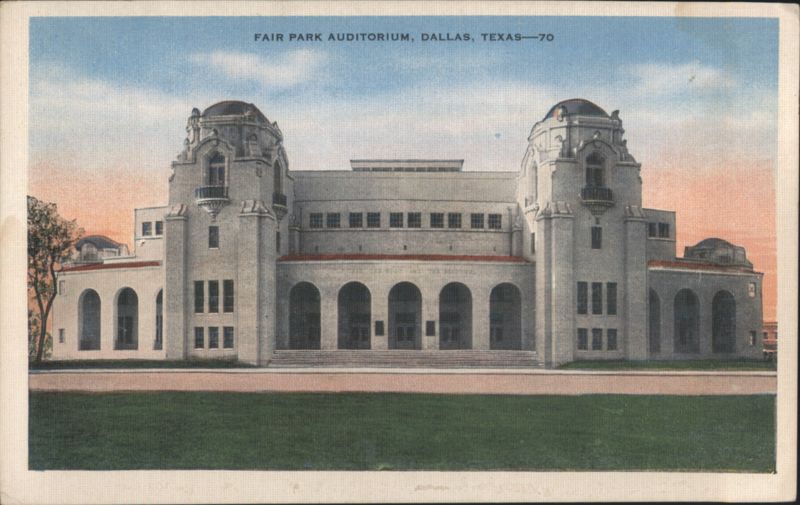 Fair Park Auditorium, Dallas Texas