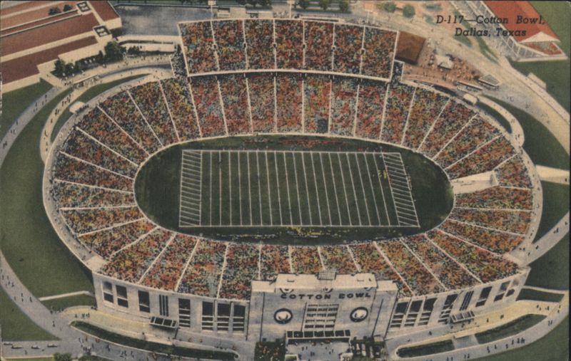 Cotton Bowl Stadium, Dallas, Texas - Aerial View L. B. Squire Maskins