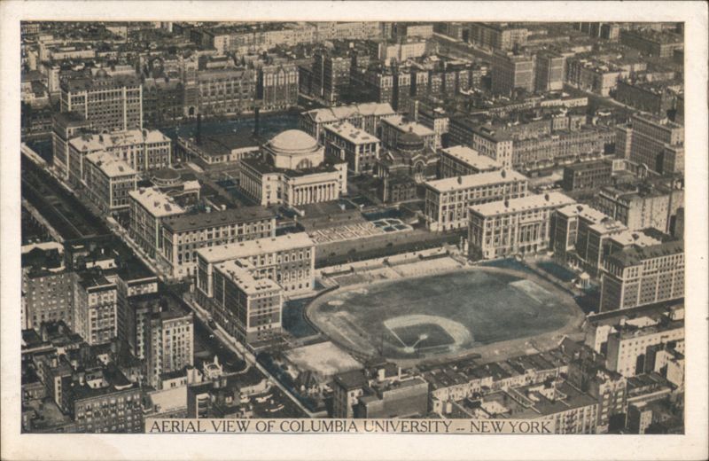 Aerial View of Columbia University, New York