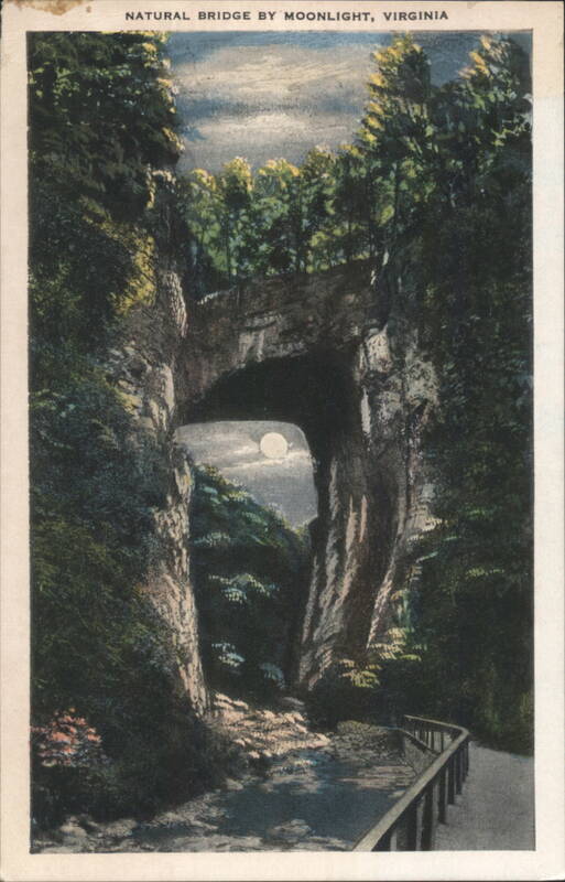 Natural Bridge by Moonlight, Virginia