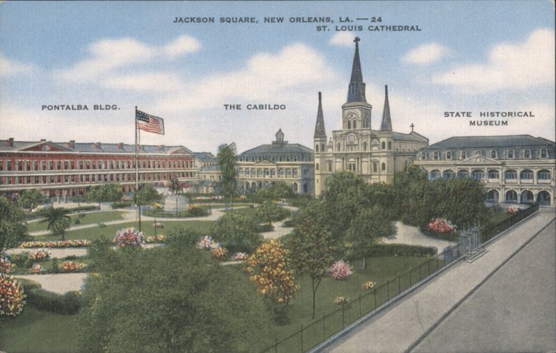 Jackson Square, St. Louis Cathedral, New Orleans Louisiana
