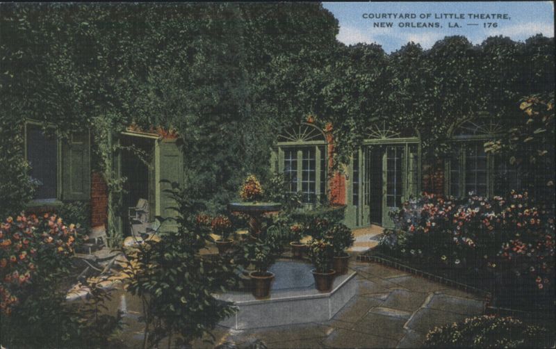 Courtyard of Le Petit Theatre du Vieux Carre, New Orleans Louisiana