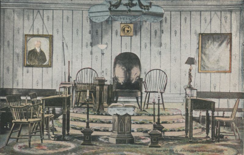 Alexandria Washington Lodge No. 22, Master's Chair, VA Virginia