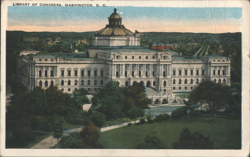 Library of Congress, Dome and Gilded Finial Washington District of Columbia