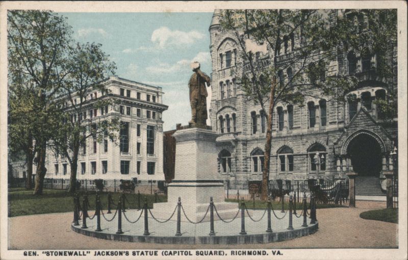 Gen. Stonewall Jackson Statue, Capitol Square Richmond Virginia