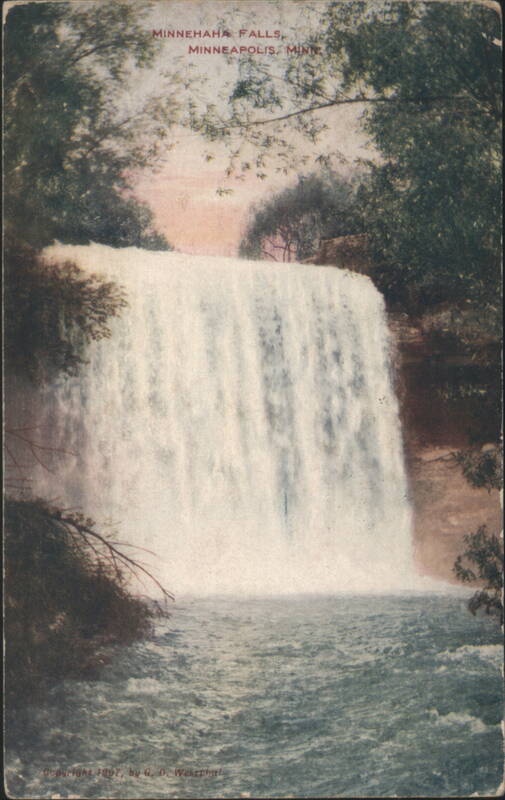 Minnehaha Falls, Minneapolis, Minn. Minnesota G. D. Weistphal