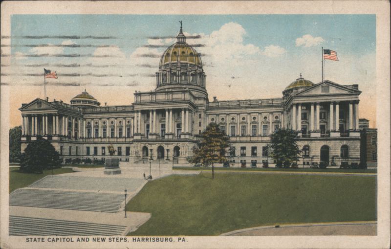 State Capitol and New Steps, Harrisburg, PA Pennsylvania