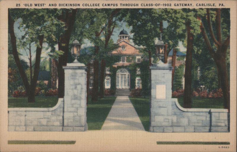 Old West, Dickinson College, Class-of-1902 Gateway Carlisle Pennsylvania