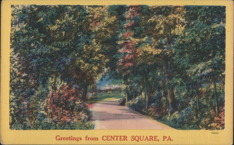 Tree-Lined Path, Center Square, PA Pennsylvania