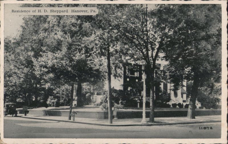 Residence of H. D. Sheppard Hanover Pennsylvania