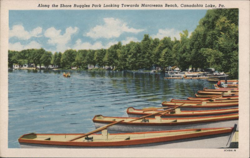 Shore Ruggles Park Marcresan Beach Canadohta Lake Pennsylvania