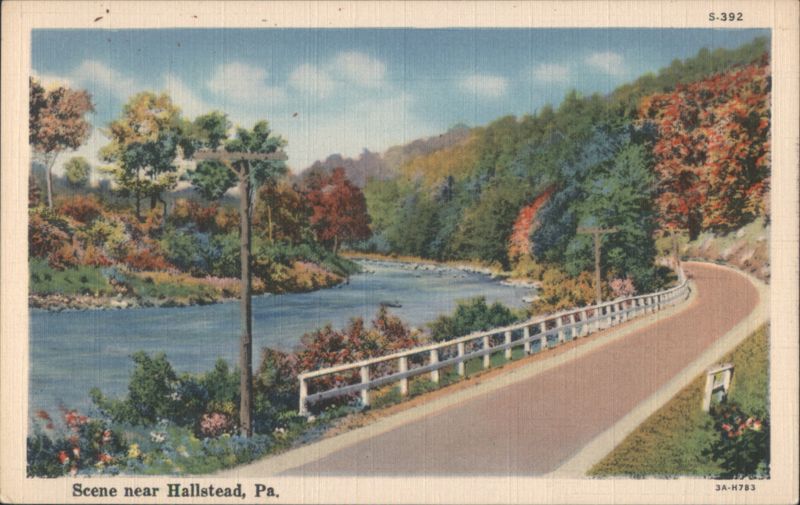 Scene near Hallstead, Pa. Pennsylvania