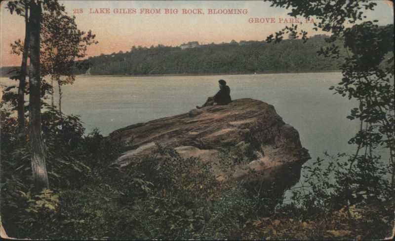 Lake Giles from Big Rock, Blooming Grove Park, PA Pennsylvania