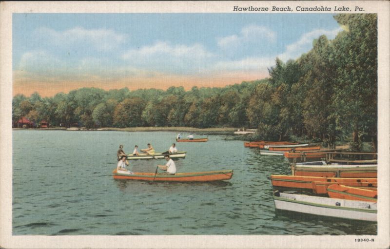 Hawthorne Beach, Canadohta Lake, PA Pennsylvania