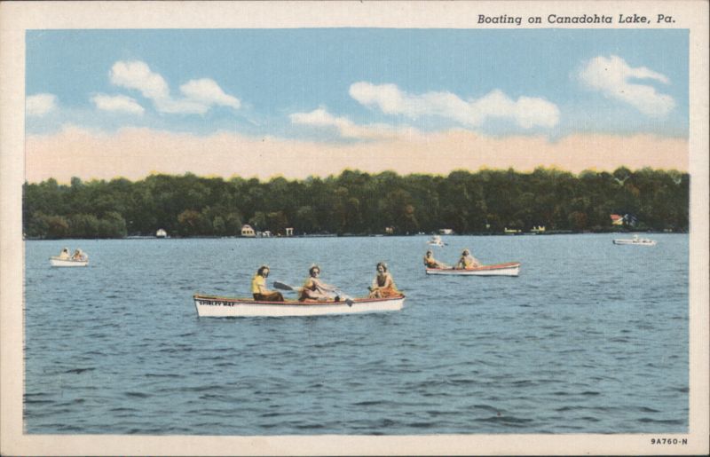 Boating on Canadohta Lake, PA Pennsylvania