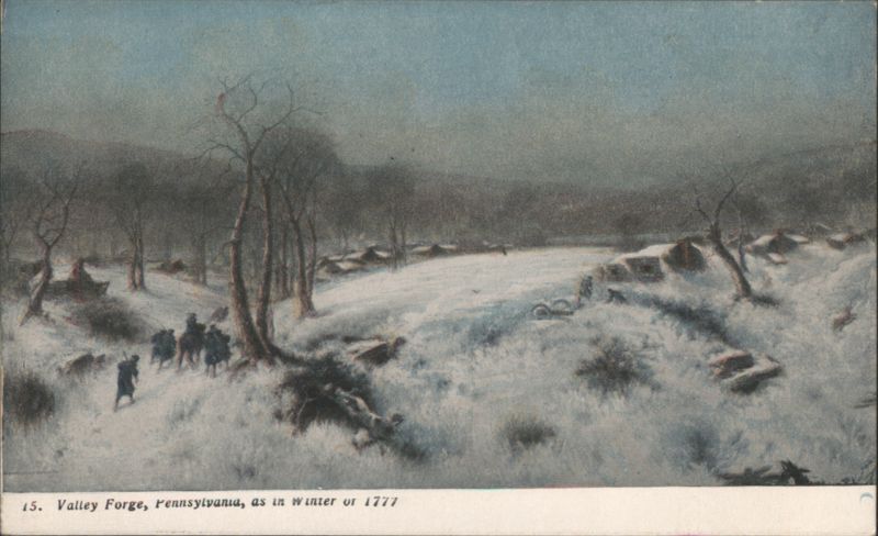 Valley Forge, Pennsylvania, Winter 1777 Encampment